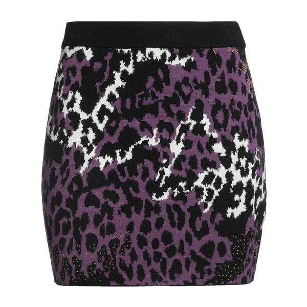 【送料無料】 ロベルトカヴァリ レディース スカート ボトムス Mini skirts Purple