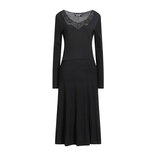 【送料無料】 モスキーノ レディース ワンピース トップス Midi dresses Black 34,320円