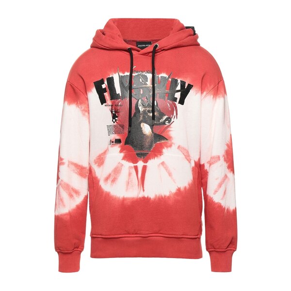【貨物輸送無料】 マウナ 世話をする メンズ パーカー・スウェットシャツ アウター Sweatshirts Red パーカー-トップス