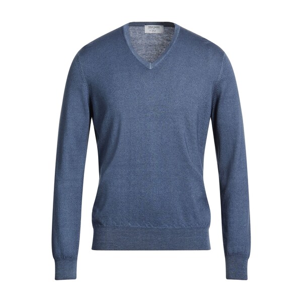 【送料無料】 グランサッソ メンズ ニット&セーター アウター Sweaters Blue|asty