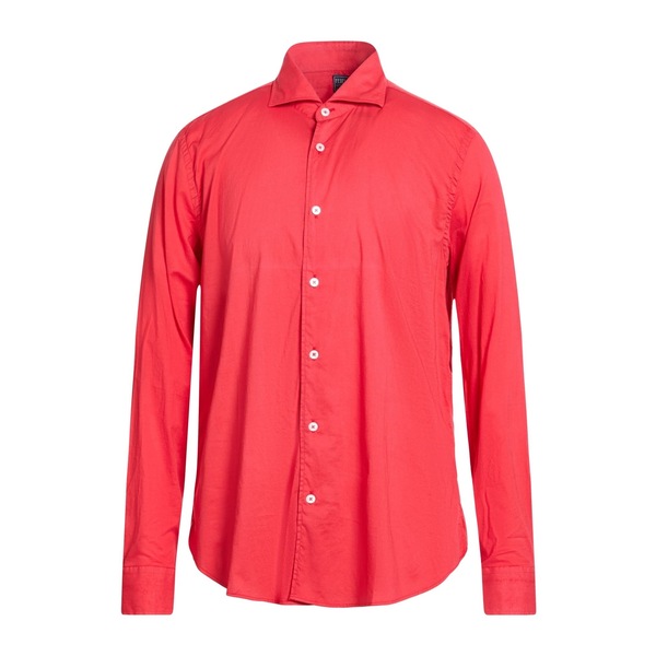 【貨物輸送無料】 フェデーリ メンズ プルオーバー トップス Shirts Red
