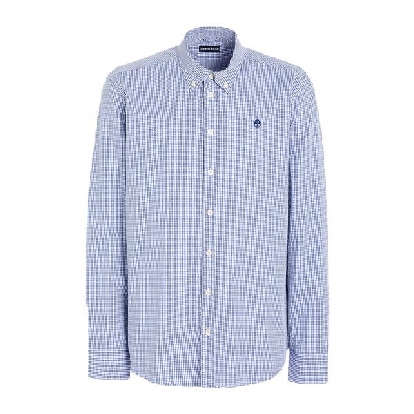 【貨物輸送無料】 北の方大売り出し メンズ プルオーバー トップス Shirts Blue