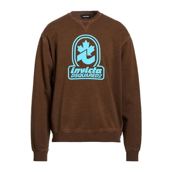 【送料無料】 ディースクエアード メンズ パーカー・スウェットシャツ アウター Sweatshirts Brown｜asty