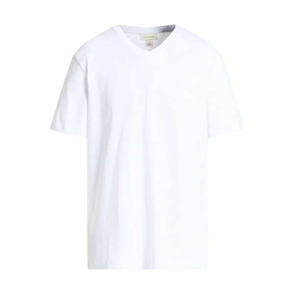 【送料無料】 カルバンクライン メンズ Tシャツ トップス T-shirts White