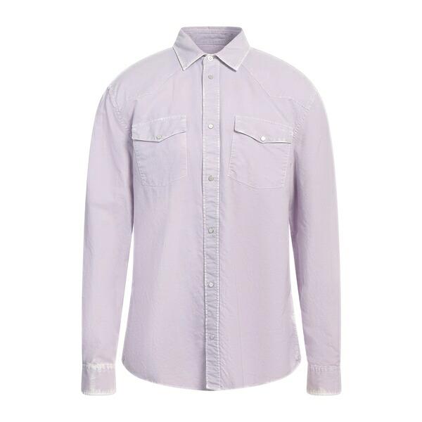 【貨物輸送無料】 ドンダップ メンズ プルオーバー トップス Denim shirts Purple