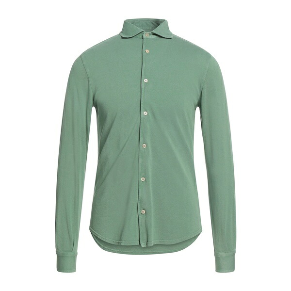 【貨物輸送無料】 フェデーリ メンズ プルオーバー トップス Shirts Green