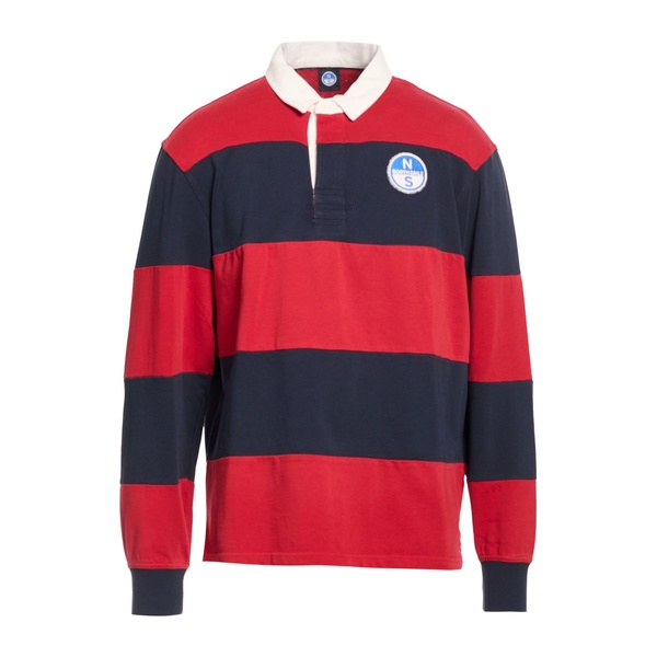 【貨物輸送無料】 北の方大売り出し メンズ プルオーバー トップス Polo shirts Red