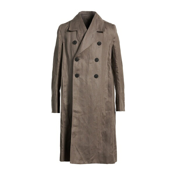 【貨物輸送無料】 リックオウエンス メンズ 上衣＆上衣 アウター Overcoats \u0026 Trench Coats Grey