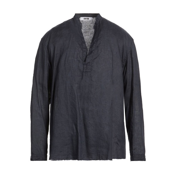 【貨物輸送無料】 グリフォーニ メンズ プルオーバー トップス Shirts Blue