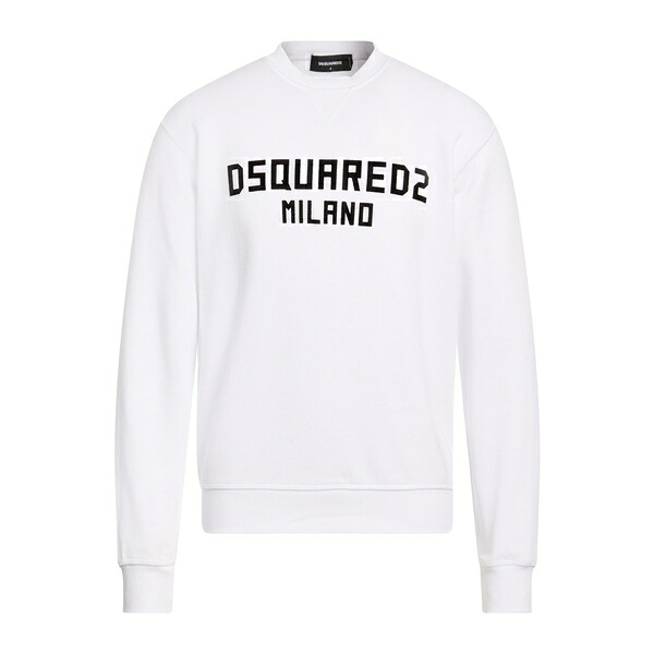 【送料無料】 ディースクエアード メンズ パーカー・スウェットシャツ アウター Sweatshirts White｜asty