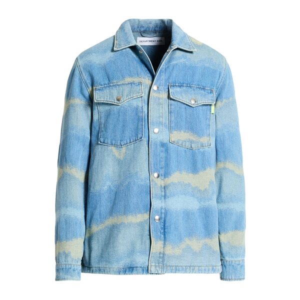 【送料無料】 デパートメントファイブ メンズ シャツ トップス Denim shirts Blue|asty