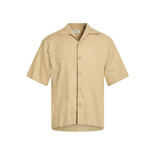 【貨物輸送無料】 沙子ロ メンズ プルオーバー トップス Shirts Beige