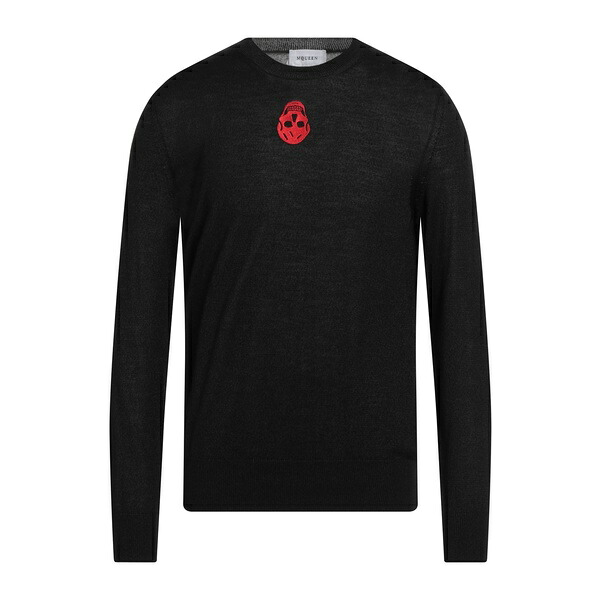 【貨物輸送無料】 マックイーン メンズ 編み物\u0026プルオーバー アウター Sweaters Black