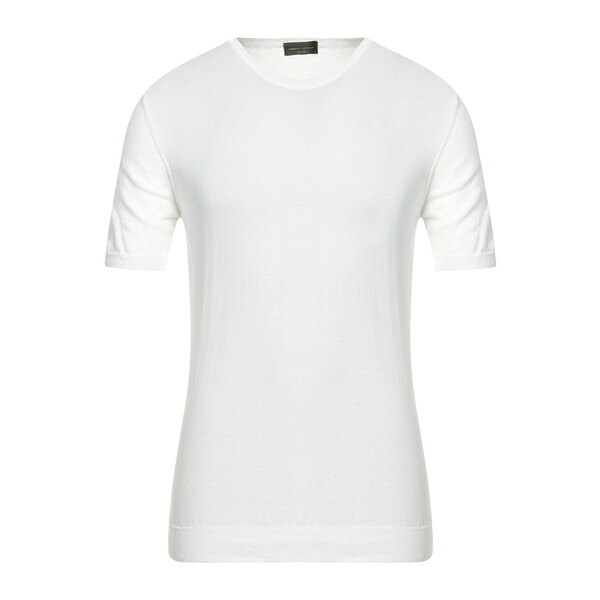 【送料無料】 ロベルトコリーナ メンズ ニット&セーター アウター Sweaters White｜asty