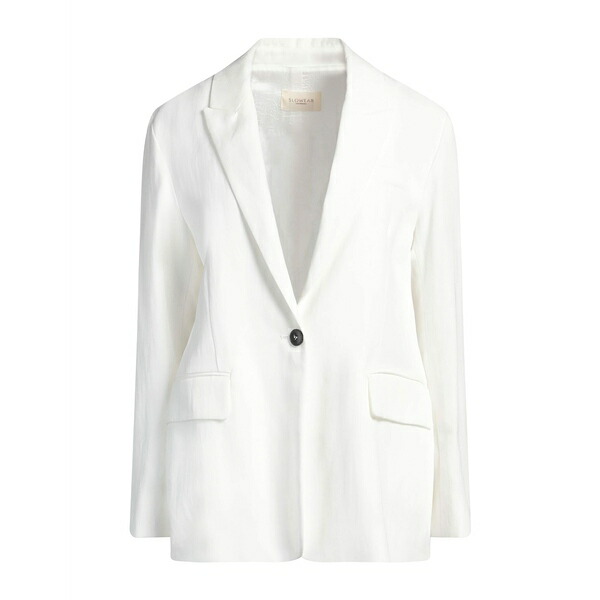 【送料無料】 モンテドーロ レディース ジャケット＆ブルゾン アウター Blazers White