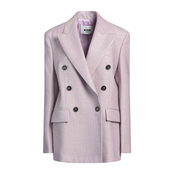 【送料無料】 エムエスジイエム レディース ジャケット＆ブルゾン アウター Blazers Purple｜asty