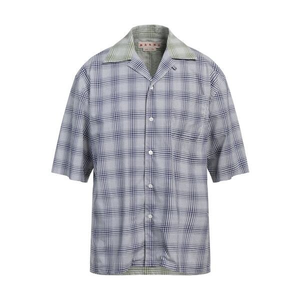 【送料無料】 マルニ メンズ シャツ トップス Shirts Blue｜asty