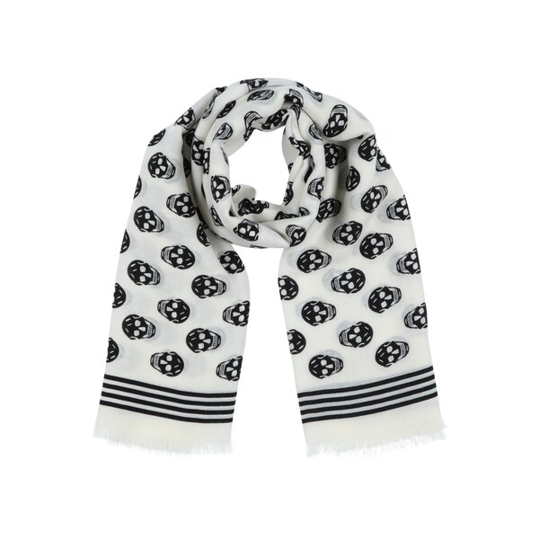 【貨物輸送無料】 マックイーン メンズ えり巻き・袈裟・えり巻き 付属物 Scarves White