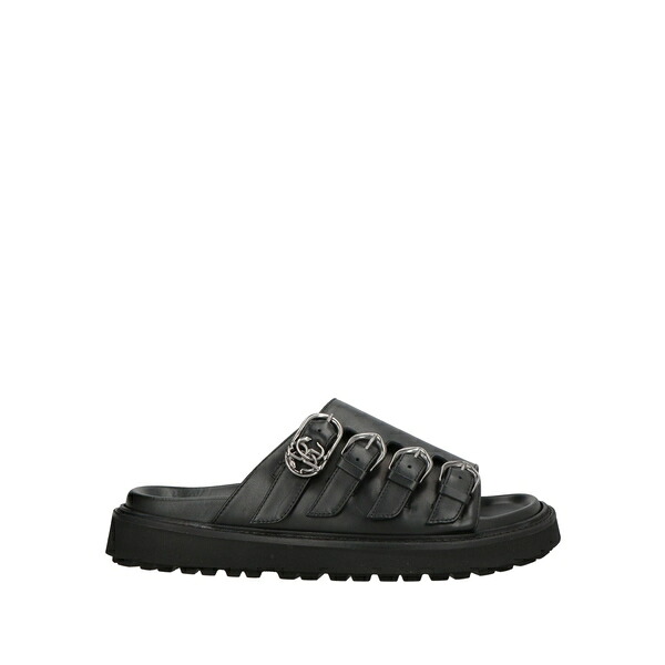 【貨物輸送無料】 ロベルトカヴァリ メンズ サンダル シューズ Sandals Black