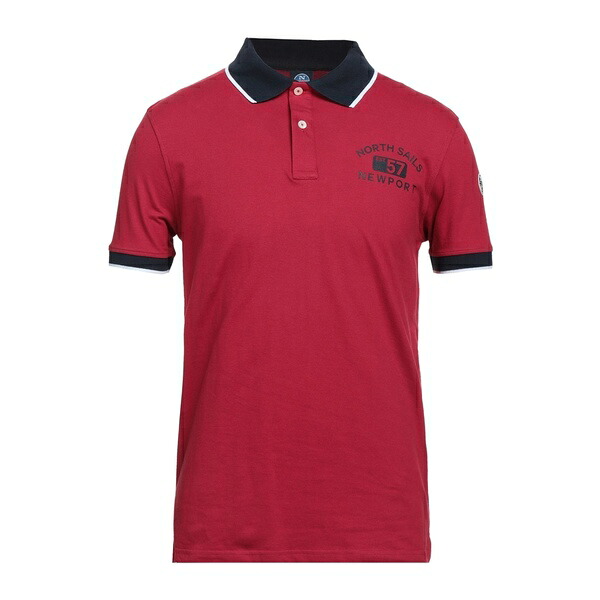 【貨物輸送無料】 北の方大売り出し メンズ プルオーバー トップス Polo shirts Red