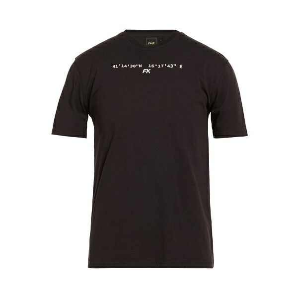 【送料無料】 エフク プロジェクト メンズ Tシャツ トップス T-shirts Black｜asty