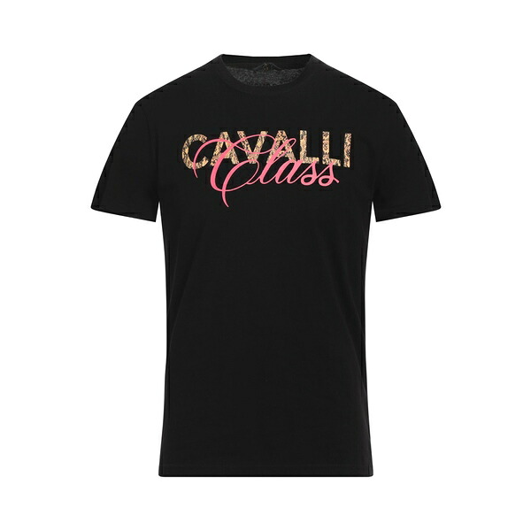 【送料無料】 ロベルトカヴァリ メンズ Tシャツ トップス T-shirts Black