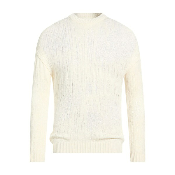 【貨物輸送無料】 イザベル・ベネナート メンズ 編み物\u0026スウェーター アウター Sweaters White トップス-ニット・セーター