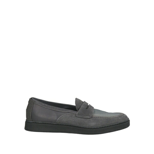 【貨物輸送無料】 パンタネッティ メンズ スリッポン・ローファー シューズ Loafers Grey スリッポン-メンズ靴-靴