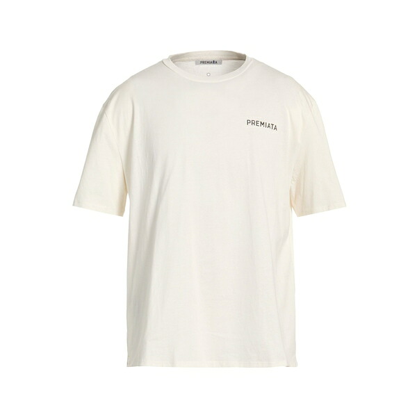 【貨物輸送無料】 プレミアータ メンズ プルオーバー トップス T-shirts White