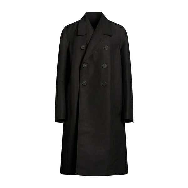 【貨物輸送無料】 リックオウエンス メンズ 上衣＆上衣 アウター Overcoats \u0026 Trench Coats Black