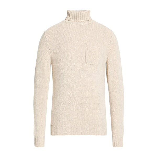 【貨物輸送無料】 フェデーリ メンズ 編み物\u0026ティーシャツ アウター Turtlenecks Beige