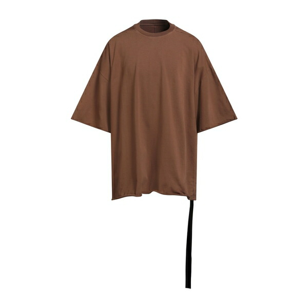 【貨物輸送無料】 リックオウエンス メンズ プルオーバー トップス T-shirts Brown