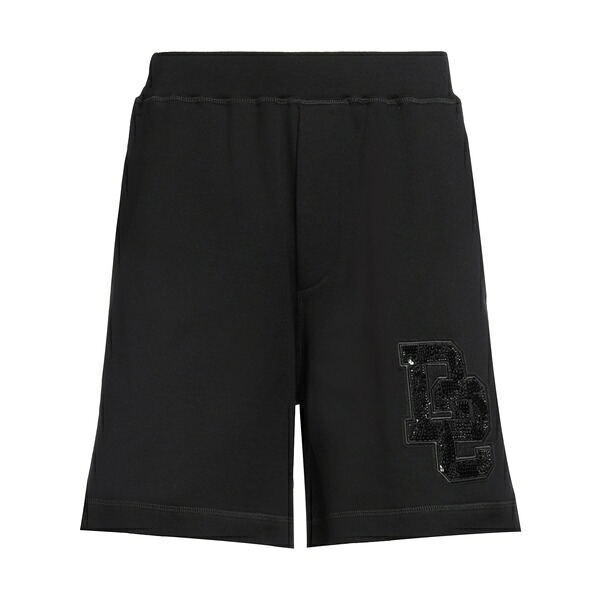 【送料無料】 ディースクエアード メンズ カジュアルパンツ ボトムス Shorts & Bermuda Shorts Black｜asty