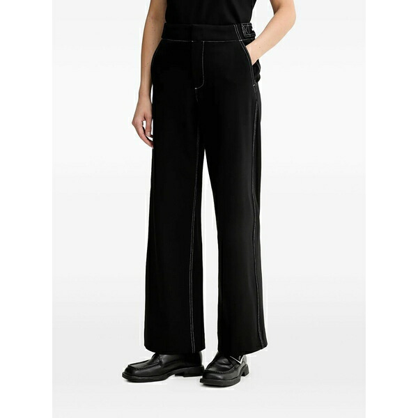 ラグアンドボーン レディース カジュアルパンツ ボトムス Contrast-stitching trousers Black｜asty