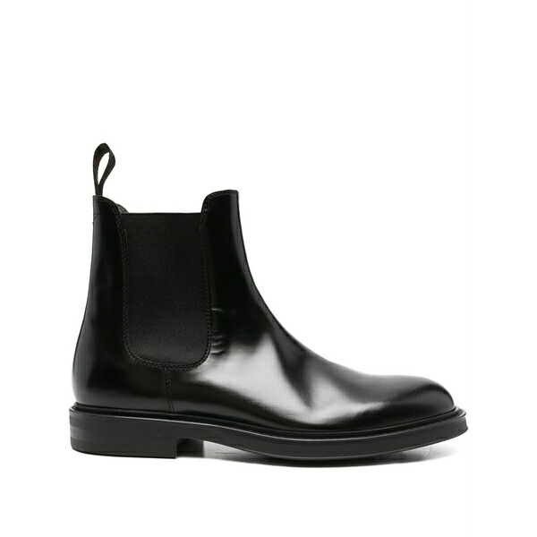 グリーン・ジョージ メンズ ブーツ シューズ Elastic-panel leather boots Blue|asty