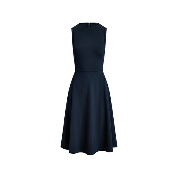 ラルフローレン レディース ワンピース トップス Sleeveless princess-seam midi dress Blue｜asty