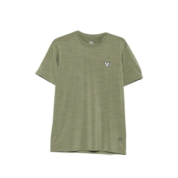 ヴィスラ メンズ Tシャツ トップス Twisted logo-print t-shirt Green｜asty
