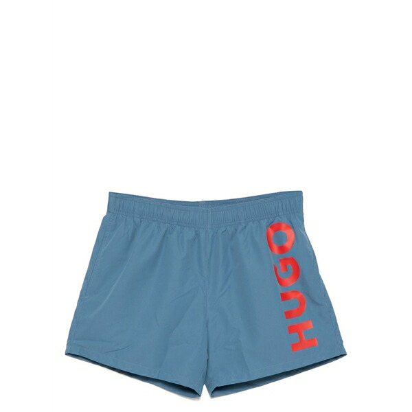 ボス メンズ カジュアルパンツ ボトムス Logo print swim shorts Blue｜asty