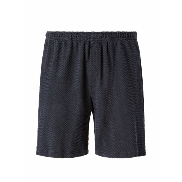 ミッソーニ メンズ カジュアルパンツ ボトムス Zigzag-pattern elasticated-waist shorts Blue|asty