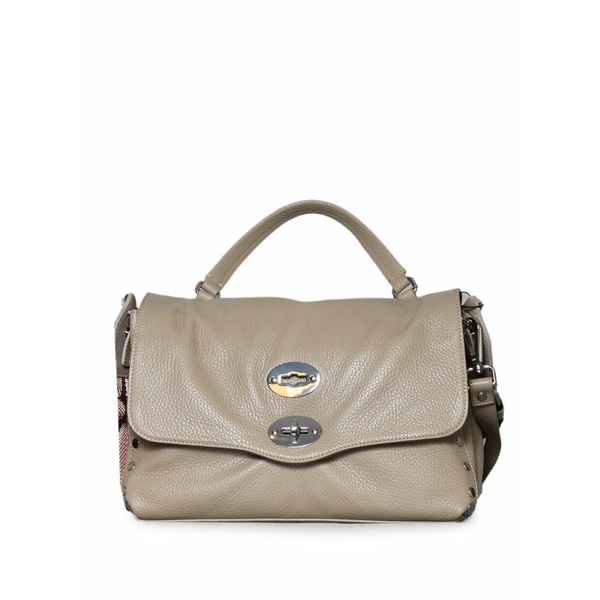 ザネラート レディース ショルダーバッグ バッグ Stud-embellished leather shoulder bag Neutrals｜asty