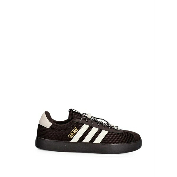 アディダス レディース スニーカー シューズ Vl court 3.0 logo-patch mesh sneakers Brown｜asty