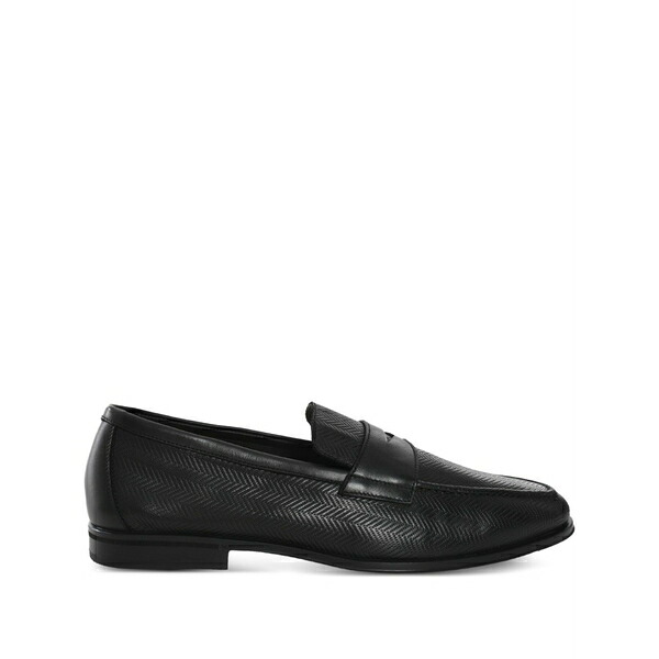 ドンカルズ メンズ スリッポン・ローファー シューズ Leather loafers Black|asty
