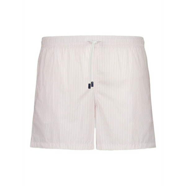 フェデーリ メンズ カジュアルパンツ ボトムス Madeira striped drawstring swim shorts Pink｜asty 44,720円