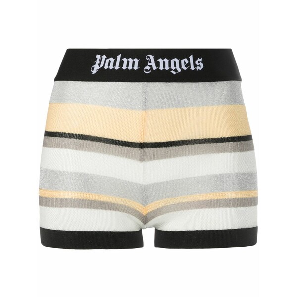 パーム・エンジェルス レディース カジュアルパンツ ボトムス Striped lurex-knit mini shorts -|asty