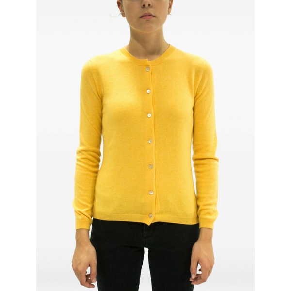 ラ ローズ レディース カーディガン アウター Buttoned cashmere cardigan Yellow｜asty 126,900円
