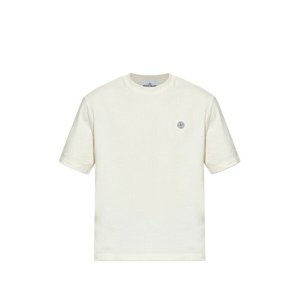 ストーンアイランド メンズ Tシャツ トップス Combed jersey t-shirt White｜asty 40,170円