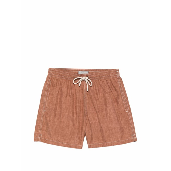 カナーリ メンズ カジュアルパンツ ボトムス Drawstring stitch swim shorts Brown｜asty