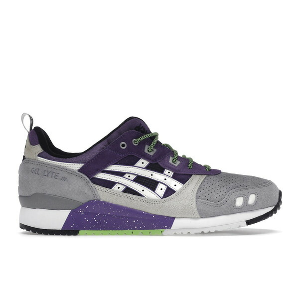 ASICS アシックス メンズ スニーカー 【ASICS Gel-Lyte III OG Sneaker Freaker atmos Alley Cats】 サイズ US_7(25.0cm) Grey/Purple/Neon Green画像