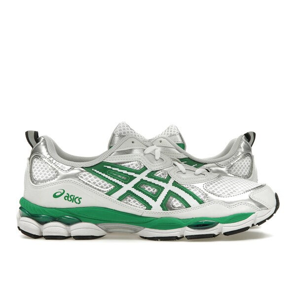 ASICS アシックス メンズ スニーカー 【ASICS Gel-NYC Hidden NY】 サイズ US_7.5(25.5cm) White/Green-Metallic Silver|asty