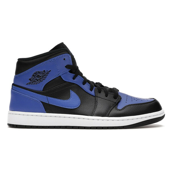 Jordan ジョーダン メンズ スニーカー 【Jordan 1 Mid Hyper Royal Tumbled Leather】 サイズ US_M_16 Black/Hyper Royal-White